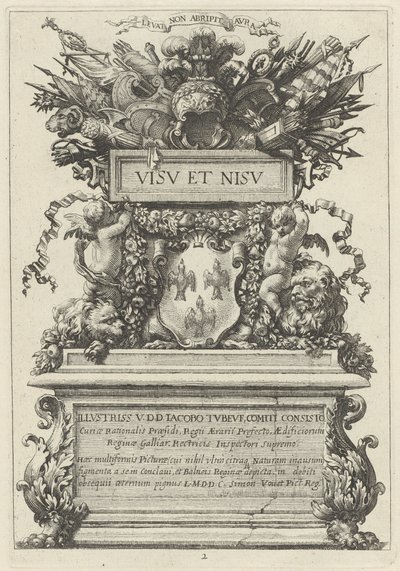 Homlokzat alkotó: Michel Dorigny, after Simon Vouet