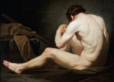 Férfi Akadémia (olaj, vászon) alkotó: Michel Francois Dandre Bardon