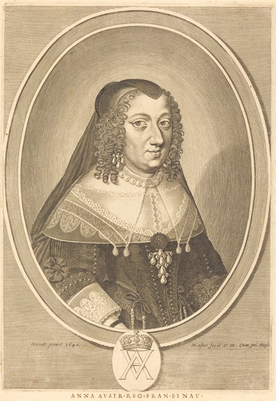 Ausztria Anna alkotó: Michel Lasne after Jean Nocret