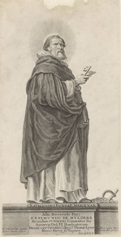 De heilige Raymond van Peñafort St. Raymond alapítványok. Zsoldos (cím a tárgyon) alkotó: Michel Natalis