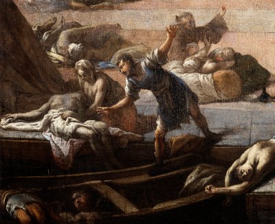 Kilátás a városházára (Marseille) az 1720-as pestisjárvány idején alkotó: Michel Serre