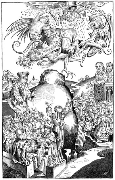 Antikrisztus uralkodása, 1493 alkotó: Michel Volgemuth