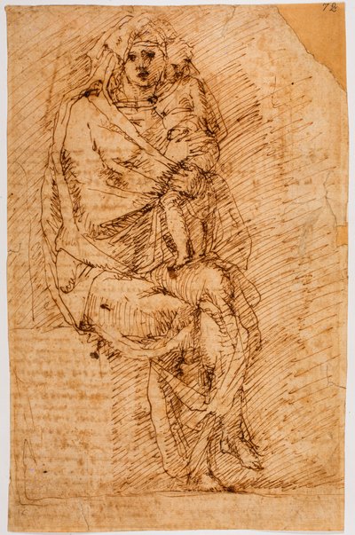 Madonna és gyermeke alkotó: Michelangelo (after) Buonarroti