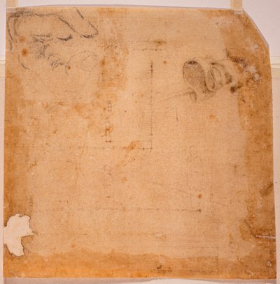 Perspektivikus tanulmányok és transzparensek alkotó: Michelangelo (after) Buonarroti