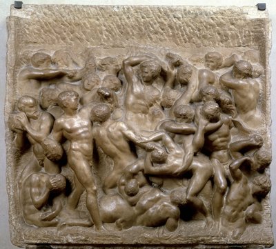 Kentaurok harca alkotó: Michelangelo Buonarroti