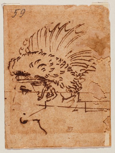 címeres fej alkotó: Michelangelo Buonarroti