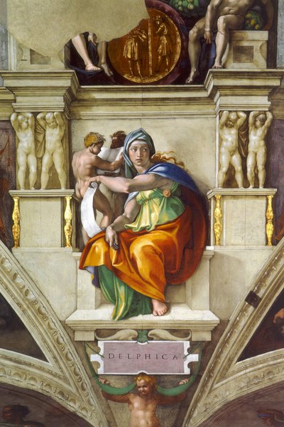 Delphic Sibyl alkotó: Michelangelo Buonarroti