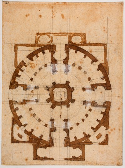 San Giovanni dei Fiorentini alaprajza alkotó: Michelangelo Buonarroti