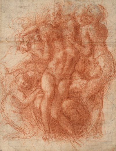 Siralom, 1530 körül (vörös kréta) alkotó: Michelangelo Buonarroti