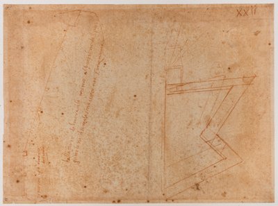 A Szent Pier Gattolini kapu melletti falak alaprajza alkotó: Michelangelo Buonarroti