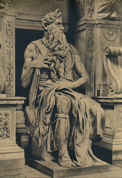 Roma - Vinculis-i Szent Péter-templom - Mózes, MIchelangelo, 1910 alkotó: Michelangelo Buonarroti