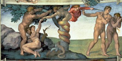 Sixtus-kápolna mennyezete (1508-12): Az ember bukása alkotó: Michelangelo Buonarroti