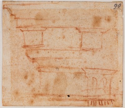 A karzat vázlata alkotó: Michelangelo Buonarroti
