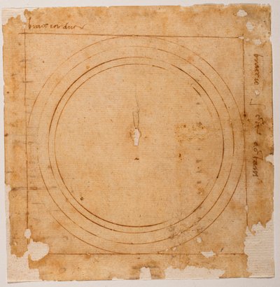 A Santa Maria del Fiore kupolájának vázlatai alkotó: Michelangelo Buonarroti