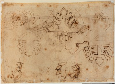 Tanulmányok az erődítésekhez alkotó: Michelangelo Buonarroti