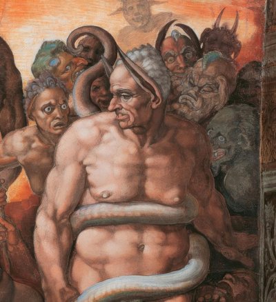 Az utolsó ítélet, alkotó: Michelangelo Buonarroti