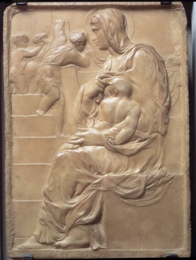 A Lépcső Madonna alkotó: Michelangelo Buonarroti