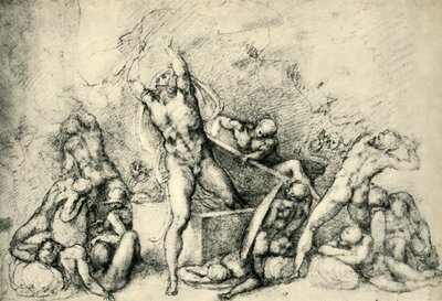A feltámadás, c1532, 1943. alkotó: Michelangelo Buonarroti