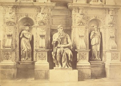 II. Julius pápa (1453-1513) sírja, Mózes részlete Lea és Ráchel mellett alkotó: Michelangelo Buonarroti