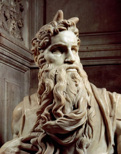 II. Julius pápa sírja 1453-1513 Mózes fejének részlete, 1513-16 márvány alkotó: Michelangelo Buonarroti
