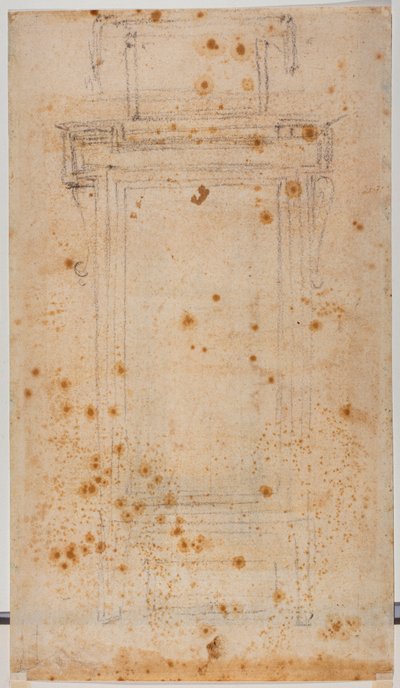 Ablaktervezés és tanulmányok a Laurentian curtilage számára alkotó: Michelangelo Buonarroti