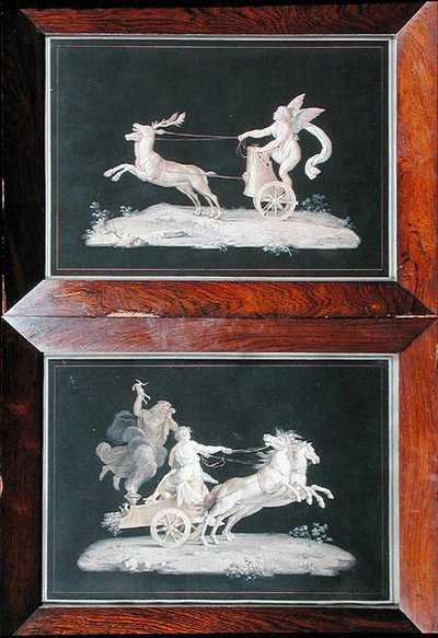 Hat allegorikus jelenetből kettő (gouache) (lásd még: 228136) alkotó: Michelangelo Maestri