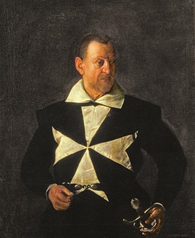 Egy máltai lovag portréja, valószínűleg Fra Antonio Martelli alkotó: Michelangelo Merisi da Caravaggio
