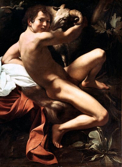 Keresztelő Szent János a sivatagban Michelangelo Merisi festménye: Caravaggio vagy il Caravaggio (1571-1610) 1609 V. 159x124 cm Róma, Galleria Borghese alkotó: Michelangelo Merisi da Caravaggio