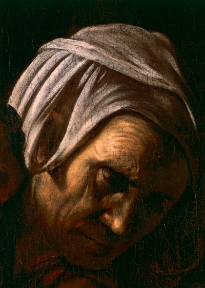 Salome átveszi Keresztelő Szent János fejét, részlet 1607-10 (olaj és tempera, vászon) alkotó: Michelangelo Merisi da Caravaggio