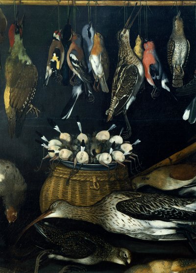 Csendélet madarakkal, a Hartfordi csendélet mestere (olaj, vászon) (624934 részlete) alkotó: Michelangelo Merisi da Caravaggio