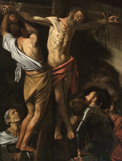 Szent András keresztre feszítése, 1606-07 alkotó: Michelangelo Merisi da Caravaggio