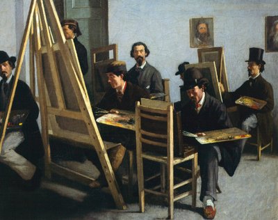 Festőiskola, Michele Cammarano, 1865 körül alkotó: Michele Cammarano