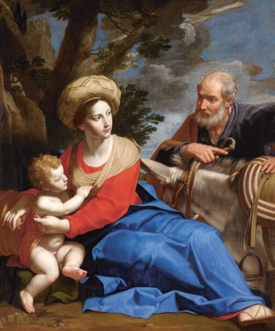 The Rest on the Flight to Egypt, c. 1640. alkotó: Michele Desubleo