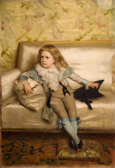 Olasz: Edward fiának portréja alkotó: Michele Gordigiani