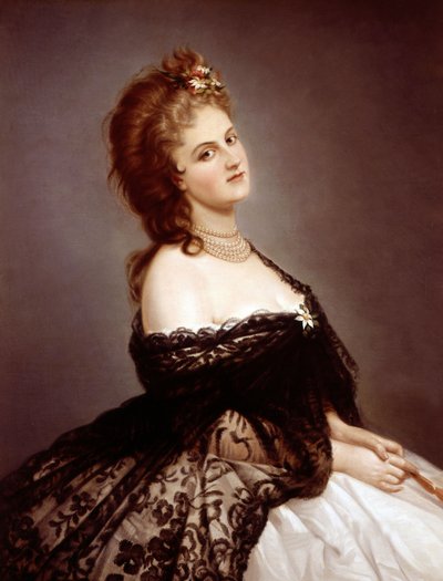Virginia Oldoini, Castiglione grófnője, Pierre-Louis Pierson fotója után, 1862 alkotó: Michele Gordigiani