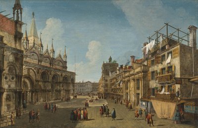 A Piazzetta dei Leoni látképe alkotó: Michele Marieschi