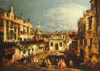 A Campo San Gallo, Velence, 1740 körül alkotó: Michele Marieschi