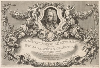 Velence látképe: Frontispiece - Címlap, 1741. alkotó: Michele Marieschi