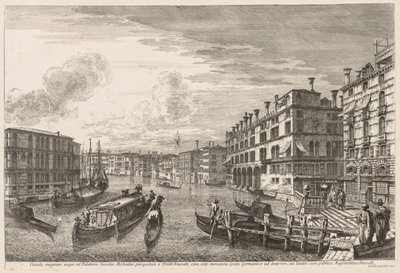 Kilátás Velencére: Canal Grande alkotó: Michele Marieschi