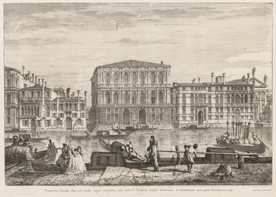 Kilátás Velencére: Palazzo Pesaro alkotó: Michele Marieschi