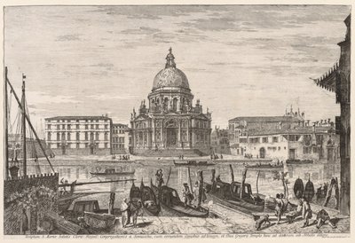 Velence látképe: S. M. Della Salute, 1741. alkotó: Michele Marieschi