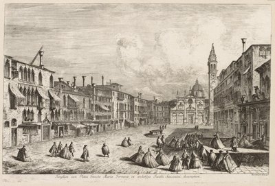 Velence látképei: S. Maria Formosa, 1741. alkotó: Michele Marieschi