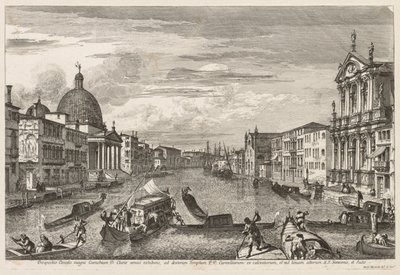 Velence látképe: Santa Chiara, 1741. alkotó: Michele Marieschi