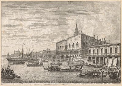 Velence látképe: A Molo és S. M. Della Salute alkotó: Michele Marieschi