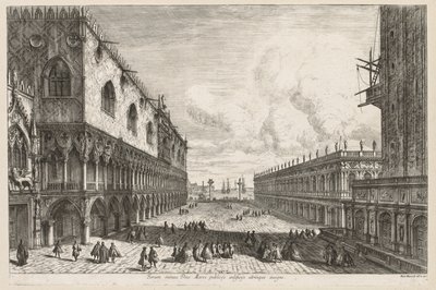 Velence látképe: A Piazzetta, 1741. alkotó: Michele Marieschi