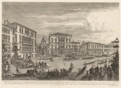 Velence látképe: A regatta, 1741. alkotó: Michele Marieschi