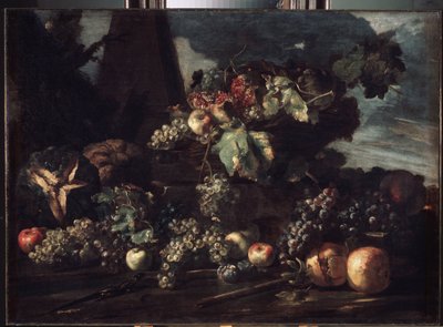 "Csendélet szőlővel" Michelangelo Pace da Campidoglio (1610-1670) festménye 1650-1660 Méret: 98x134 cm Ermitázs Múzeum, Szentpétervár alkotó: Michele Pace del Campidoglio