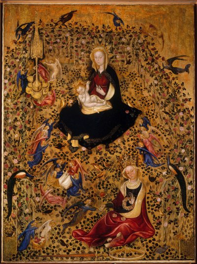A Rózsakert Madonnája Madonna del Roseto, 1425 körül alkotó: Michelino da Besozzo