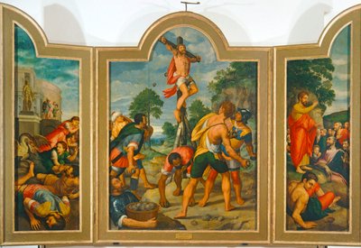 Szent Fülöp vértanúsága (olaj, vászon) alkotó: Michiel I Coxie or Coxcie