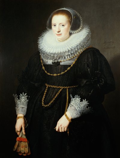 18 éves lány portréja alkotó: Michiel Jansz van Miereveld
